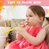Civaner 6 Pcs Slide Whistle for Kids & Adults, Musical Instrument Toy, Educational Games, Birthday Gifts, Blue Yellow
