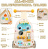 Wooden Baby Walker, Adjustable Speed Push and Pull Learning Activity Walker, Toddler Activity Center Toys