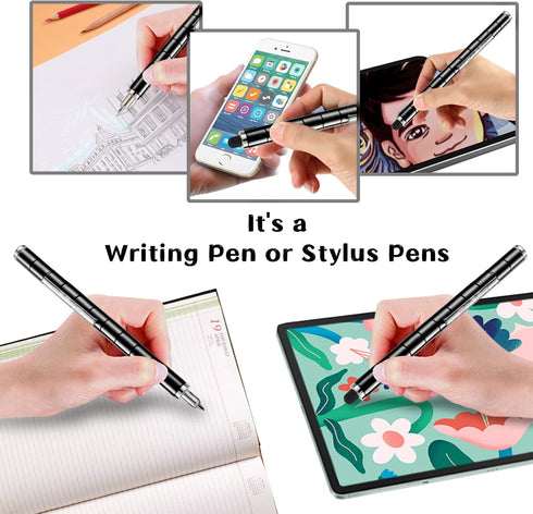LARAH Black Fidget Pen Toy, Sensory Tool EDC Fidgeting Game for Adults, Cool Gadget Best for Stress and Anxiety Relief