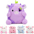 Kawaii Purple Cow Plush Stuffed Animals Pillow, Soft Cow Pillows, Birthday Gift Home Decoration for Kids Girls Boys