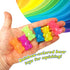 Gummi (6 Pack, 6 4530-6s JA-RU Mini Bears Pencil Toppers for Kids Bears Each) Mochi Squishy Toys. Stress Relief Fidget
