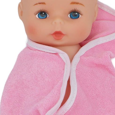 Softina Pink Toy Doll for Baby's First Bathtime, Lifelike Features, Machine Washable, Ages 1+