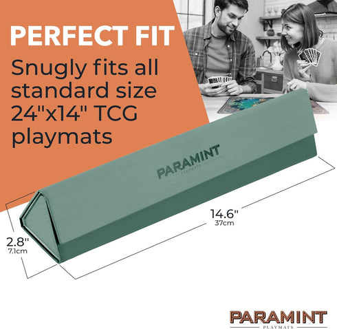MatShield Olive Green, Durable Playmat Case - Compatible with Magic The Gathering, MTG Play Mat Tube - MTG Accessories