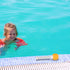 Swimming Floating Pool Thermometer Orange with Cartoon Design, Water Temperature Gauge for Bath, Hot Tub and Pool Use