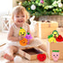 8 Pack Sensory Toys for Kids, Mini Fruit Soft Stuffed Plush Toy for Girls or Boys as Party Decorations, Toddler Pretend