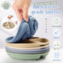 6 Pack set Meanplan Suction Plates for Toddlers with Lids Silicone Baby Plates Food Grade Silicone Divided Design BPA