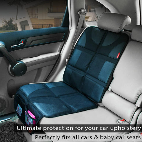 1 Pack) Autobase Car Seat Protector for Child Car Seat | Largest and Thickest Waterproof Backseat Protector for Kids