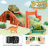 GIAT Dinosaur Track Toys, Best Birthday Gifts for 3-7 Year Olds, Dinosaur Race Car Track with Light & Sound