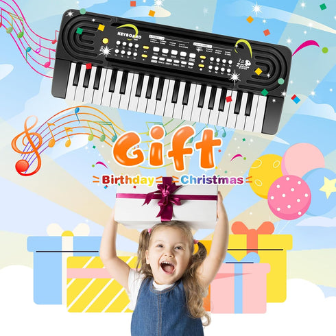 37 3-8 Kids Toddler Toy Piano Keyboard - Key Pianos for Kid Music Toys Instruments with Microphone | Explore