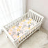 miaozhen 1 Pack 52x28 Cotton Baby Crib Sheets Soft Naughty Jungle Willow Soft Pink Toddler Bed Cover for Nursery Decor