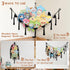 Hammock 57 Inch 100% Hammock Stuffed Animal Storage Corner, Large No Drilling Handcrafted Stuffed Animal Net, Natural