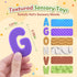 Alphabet ABC Learning Educational Toys - Textured Sensory Fidget Toys for Toddlers Kids - Educational Tools Suction Toy