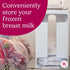 Nurse & Nourish Breast Milk Storage Tower & Freezer Organizer Bin - Space-Saving Rack for Breast Milk Storage Bags