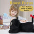 meowtastic Black Cat Weighted Stuffed Animal - 22 Inch 4.5 Pounds Plush Kitten, Cute Gifts for Kids & Adults