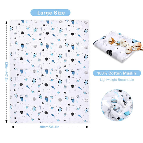 Muslin Car Seat Covers for Babies, Lightweight Infant Canopy, Breathable Baby Carrier Cover for Newborns