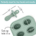 Silicone Petite Pops Baby Popsicle Mold, BPA Free, Dishwasher Safe, 4 months+, Sage Green Teether Pops