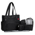 Large Black Tote Diaper Bag from SoHo Williamsburg