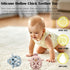Baby Teething Toy, Hollow Chicken Silicone Teething Toys, Soft Chew Toys for Sucking Needs (Blue+Pink)
