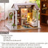 1:24 TuKIIE DIY Miniature Dollhouse Kit, Scale Wooden Mini Doll House Accessories with Furniture for Kids Teens