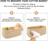 Closet 13x8.5x5.1 3 Packs MiniArk Small Storage Baskets for Organizing | Organizer Bins | Shelf Toy Basket | Woven Rope