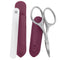 Baby Nail Scissors & Glass Nail File Set Safe, Gentle Nail Care