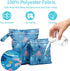 CoolaPeach 2 Pcs Wet Bags Waterproof Reusable Zippered Pocket Cloth Diaper Bag for Travel Beach Pool Swim, Baby