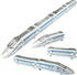 Set, 3 Pack 4 OTONOPI Toy Train Die-cast Bullet Train with Magnetic Connectors, Subway High Speed Locomotive Toy Car