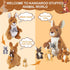 5 16 Inch Mommy 4 PCS Kangaroo Stuffed Animal, Stuffed Kangaroo Plush Toy with Babies Insides, Kangaroos with Joey