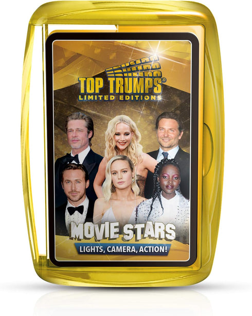 Top Trumps Card Game - Top 30 Movie Stars for Family Fun, Learning Games for Kids and Adults, 2 Players+