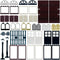 Building Bricks Kit, Glasses, Windows and Doors Set Accessories for Kids, Compatible with Major Brands