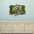 Dinosaur Forest Wall Stickers, 3D Smashed Wall Decals Art Decor for Boys Kids Bedroom Nursery DIY