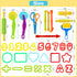 Set, 62 Sets 4-8, LCY WEDSHI Dough Tool Pcs Dough Tools for Kids Ages Dough Accessories Includes Alphabet Numbers