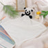 Apricot Lamb Stuffed Animals Security Blanket, Panda Character Blanket, Luxury Snuggler Plush (White Panda)