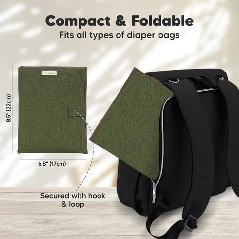 KeaBabies Portable Diaper Changing Pad and Waterproof Foldable Baby Changing Mat - Travel Diaper Change Mat