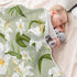 BOESI 30 40 Inches Lily Flowers Baby Blanket, Toddler Blanket, Soft and Comfortable, Unisex, for Crib, Stroller