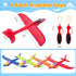 SpringFlower 4 Pack Airplane Flying Toys, 4 Throwing Foam Planes for Kids 3-8, Outdoor Flying Toy Birthday Gifts