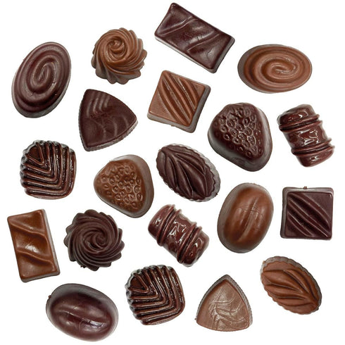 Fake Chocolate, 20Pcs Simulation Chocolate Artificial Food Chocolates Resin Flatback Cabochon Chocolates