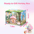 Playset 6 Interactive Plush Mushroom House with Stuffed Animal Toys Soft Sensory Toy for Babies & Toddlers, Montessori