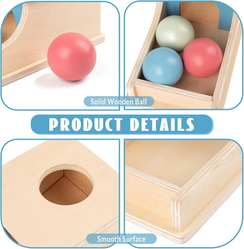 6-12 9 Busy edition Montessori Toys for Babies Months, Wooden Object Permanence Box, Month Old Baby Toys, Preschool