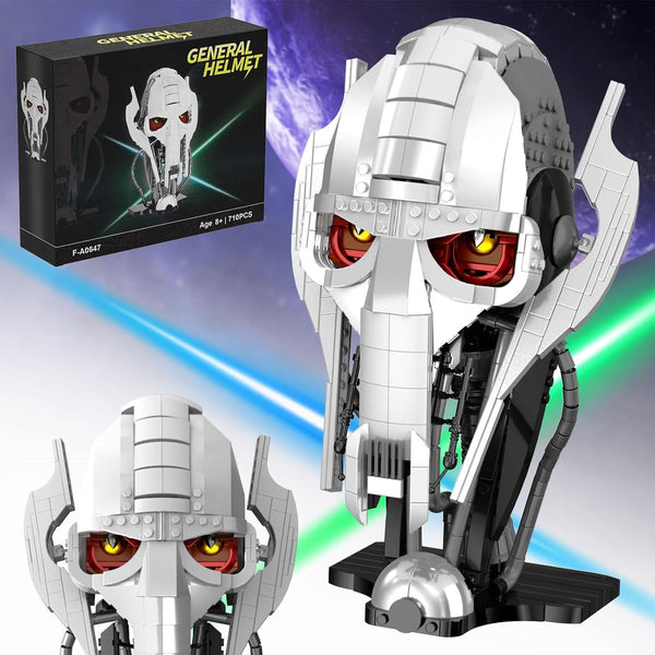 General Grievous Helmet Compatible with Lego, Building Blocks Set Collection for Adults or Boys (710PCS)