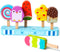Wooden Ice Cream Toy for Kids, Pretend Play Food Toys Ice Cream Shop Playset for Ages 3-6