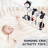 Koty Infant Baby Spiral Plush Activity Car Seat Toys for Stroller Bar, Pram, Crib with Music Box, BB Squeaker & Rattles
