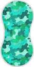 decor gift Cotton Burp Cloths Good Absorbent? Mint Green Camouflage Baby spit up Rags