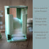 Dew & Dawn Breastmilk Freezer Organizer-Sage Green Storage Tower w/ Metal Freeze Tray, Breast Milk Storage Design, Mint