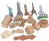 Dioche 17PCS Miniature Ancient Buildings Toys, City Miniatures Buildings Egyptian Pyramid Model Kit for Ancient Egypt