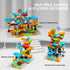 JIXIn 3in1 Marble Runs for Kids 4-8, Building Blocks Compatible with LEGO DUPLOS, 164 Pcs Classic Big Block