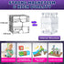 Wxlbr 150Pcs 1 Inch 3 4 5 6 7 8 9 10 Upgraded Magnetic Blocks, Magnetic Building Blocks for Kids, Large Size Stacking