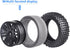 Hobbypark 1/10 Scale Off Road Buggy Tires & Wheel Rims Set (4-Pack) with 12mm Hex Hubs and Foam Inserts