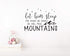 Wall Decal Kids Let Him Sleep for When He Wakes He Will Move Mountains - Nursery Stars Vinyl Wall Stickers (Small,