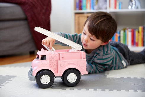 Pink Fire Engine Toy for Kids
